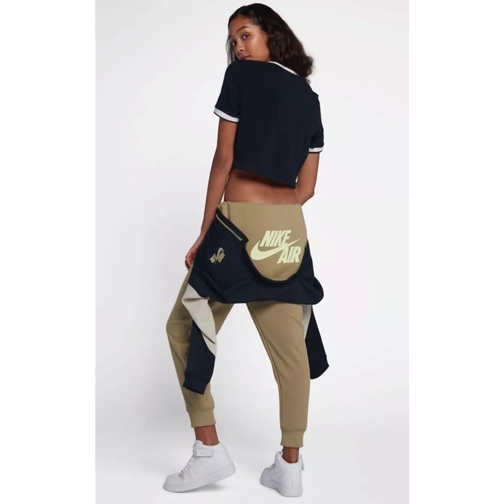 Nike Air Sportswear Women’s Jumpsuit Tan Black - Picture 5 of 8